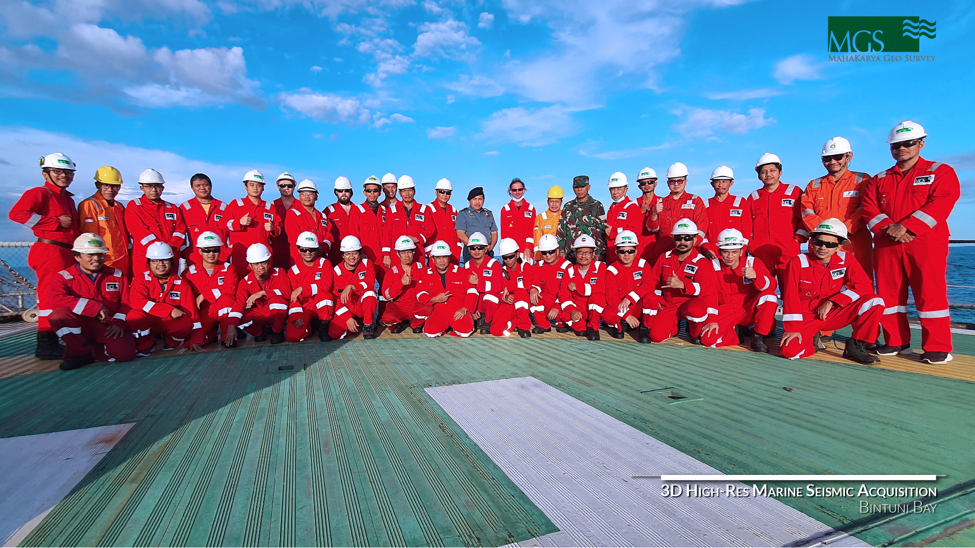 Kegiatan survei PT Mahakarya Geo Survey