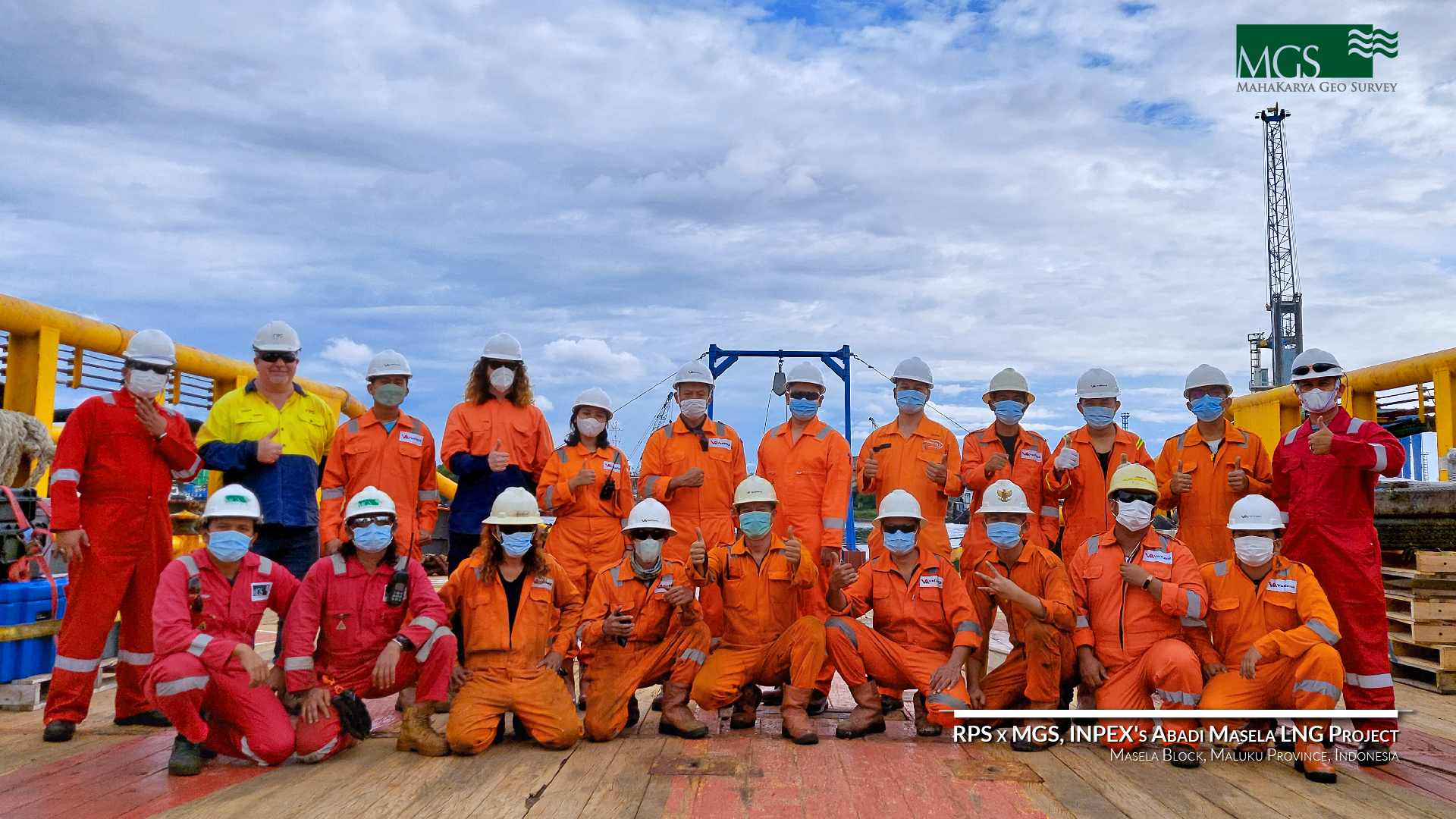 Kapal dan peralatan survei PT Mahakarya Geo Survey